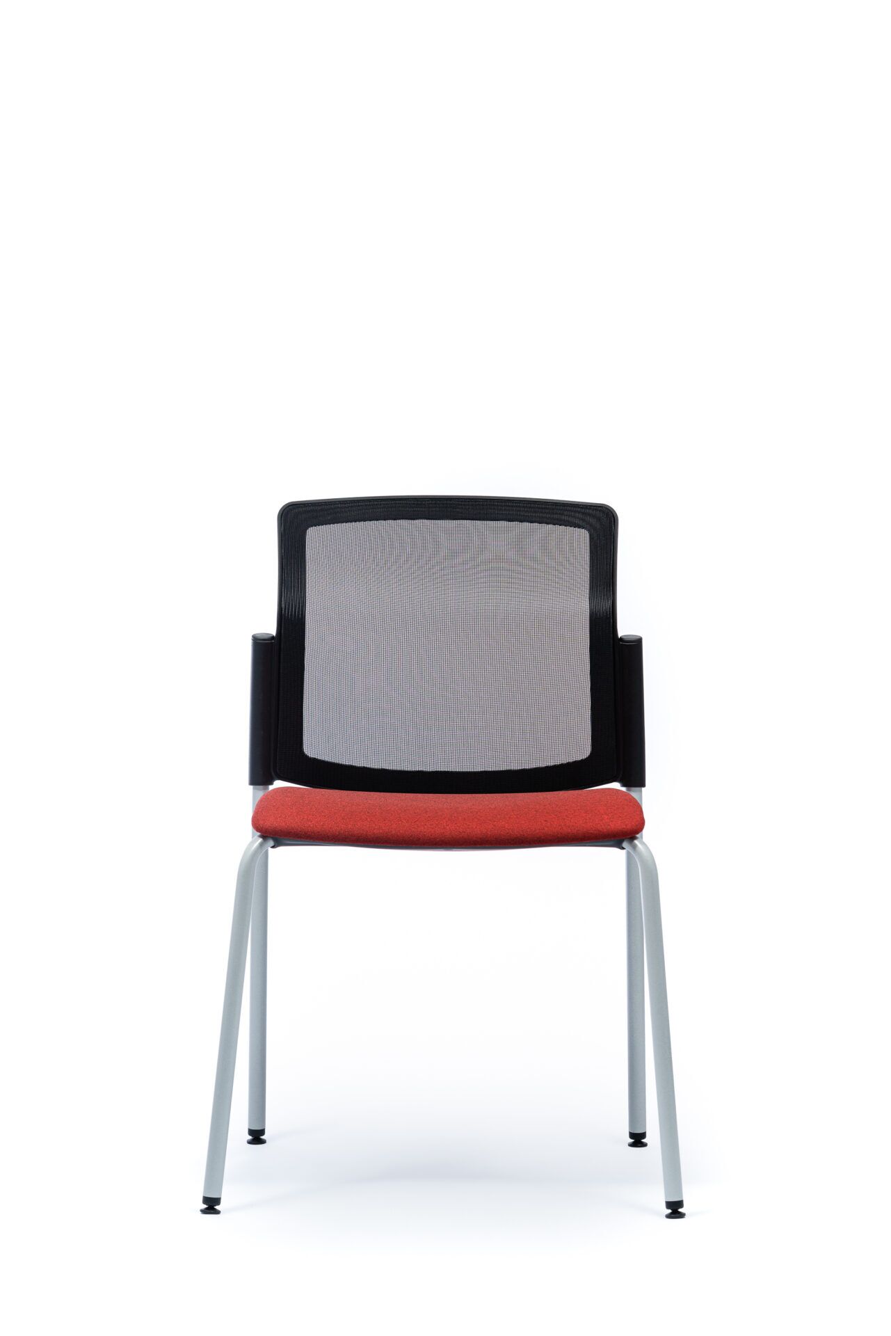 czerwone krzesło biurowe od przodu 4job B-Group