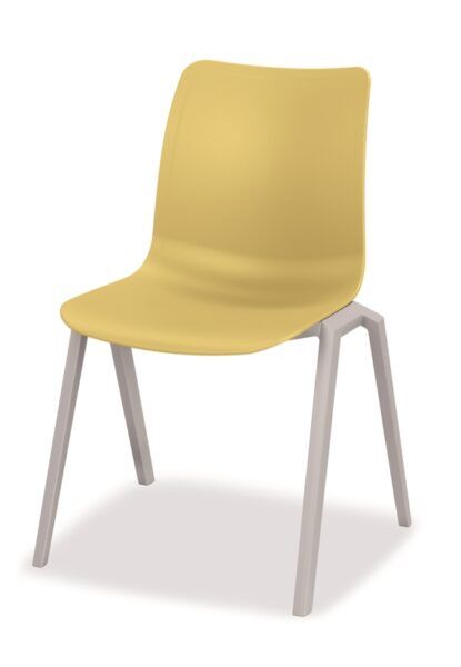 Żółte krzesło biurowe coworker B-Group