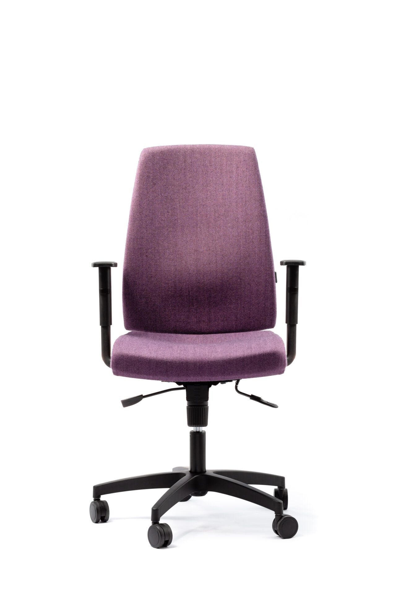 Fioletowy fotel biurowy - od przodu zdjęcie 1