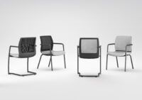 Krzesła biurowe smart meeting wizualizacja B-Group