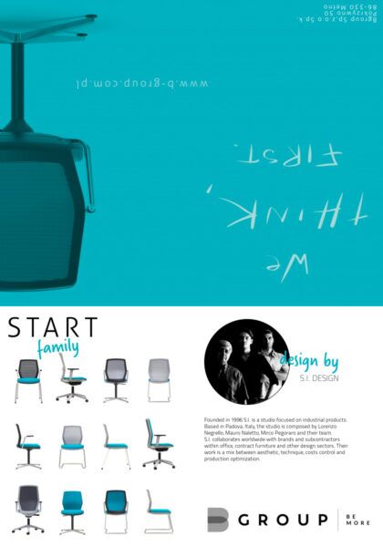 Baner promocyjny z historią krzeseł i foteli zaprojektowanych przez S.I.DESIGN